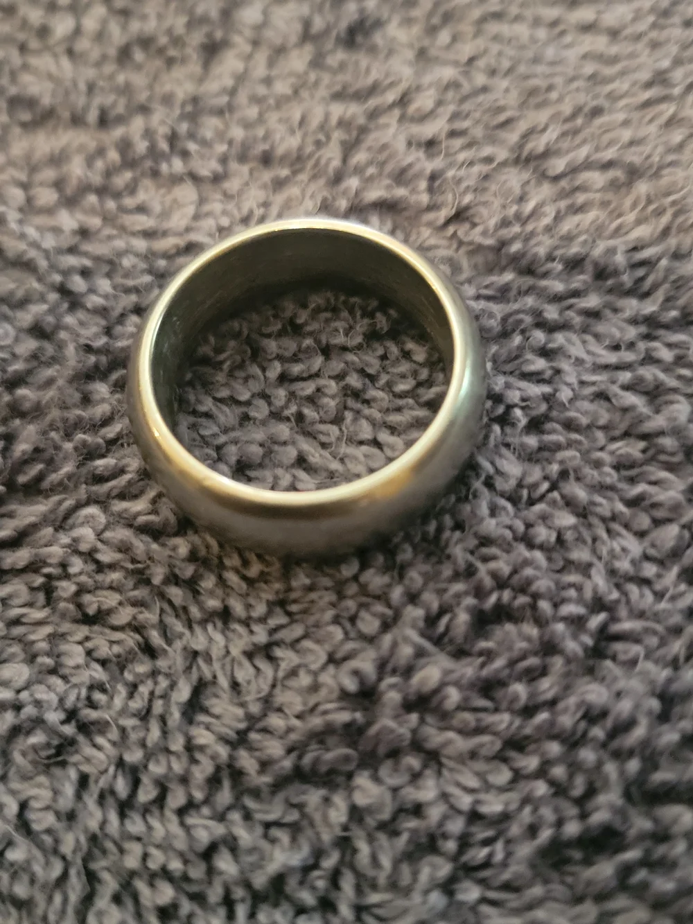 Men's Classic Stainless Steel Band Ring - Gray
